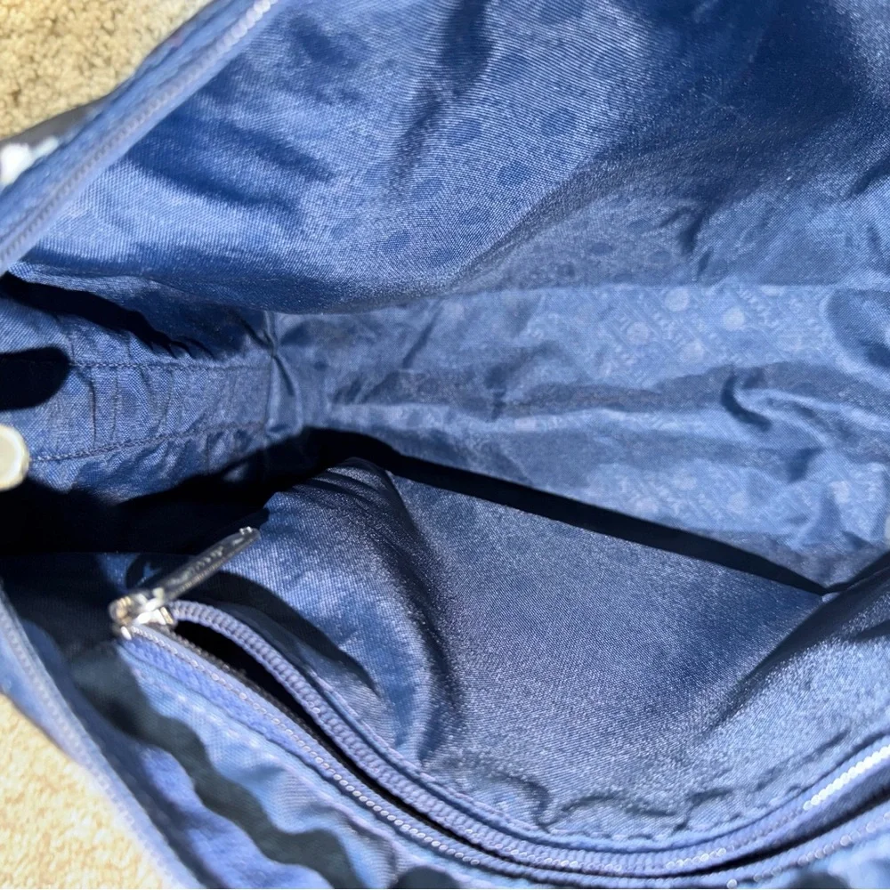 LeSportsac Deluxe Everyday Bag Navy Planes & Stars Print Crossbody